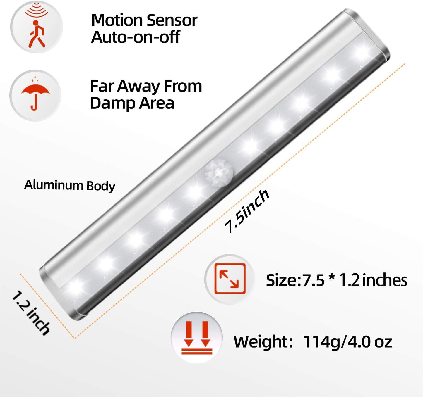 LED Motion Sensor Wardrobe Light