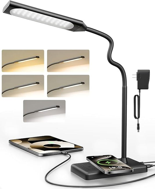 Smart Touch Desk Lamp with Wireless Charger