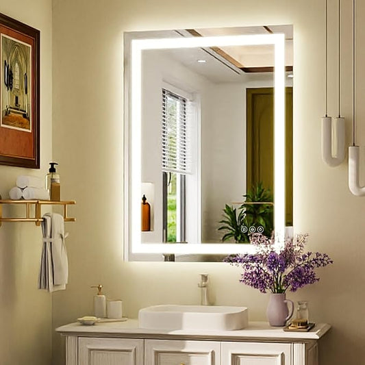 Smart Digital Bathroom Mirror with LED & Anti-Fog