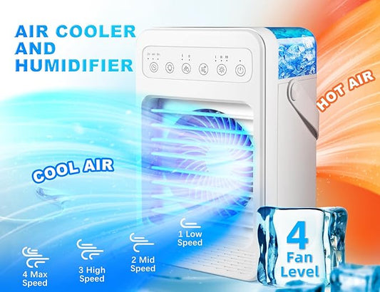 Portable Mini Air Cooler & Humidifier